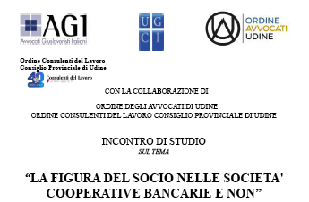 LA FIGURA DEL SOCIO NELLE SOCIETA' COOPERATIVE BANCARIE E NON